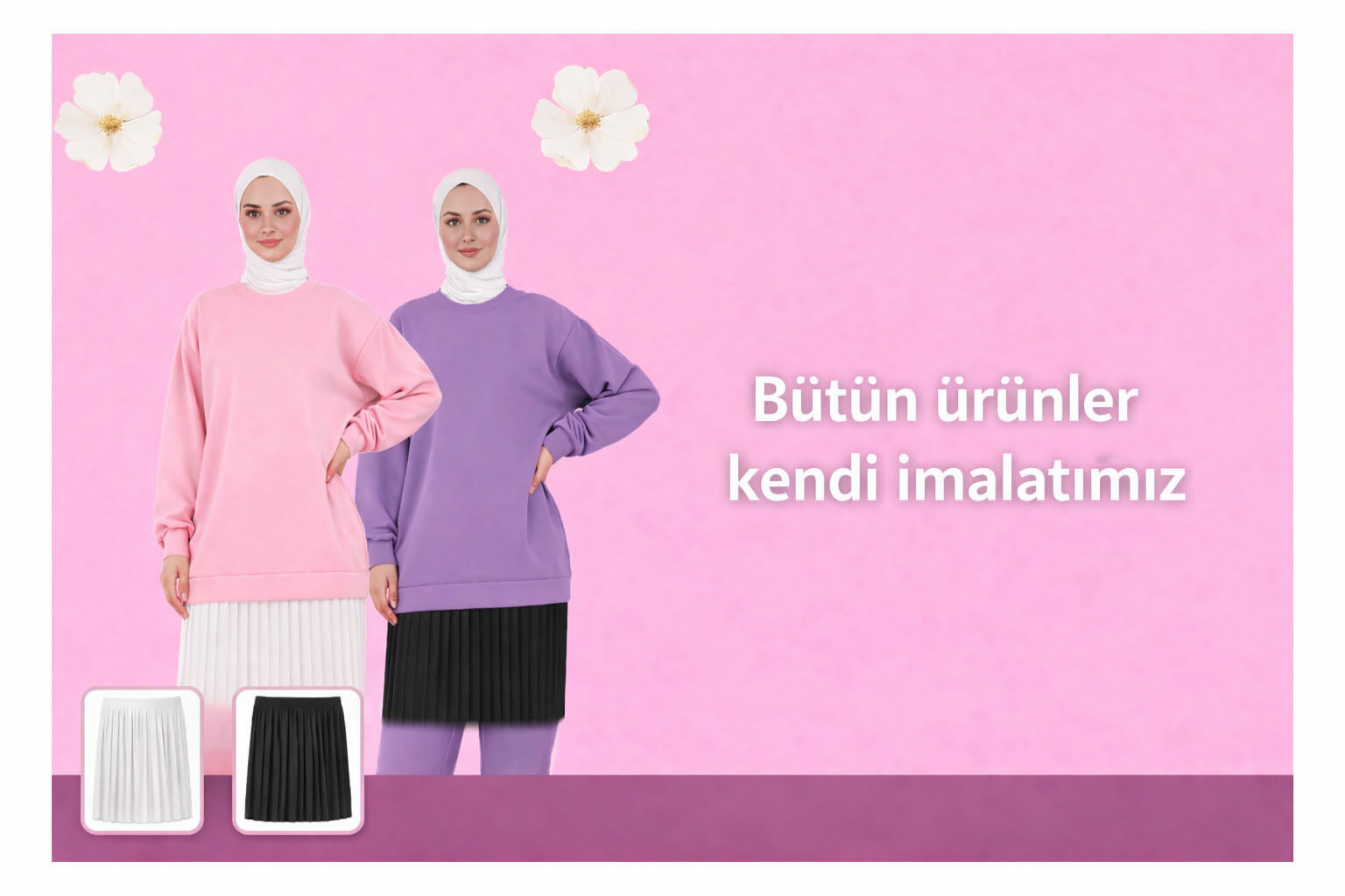 SİYAH & BEYAZ UZATICI İÇ ETEK