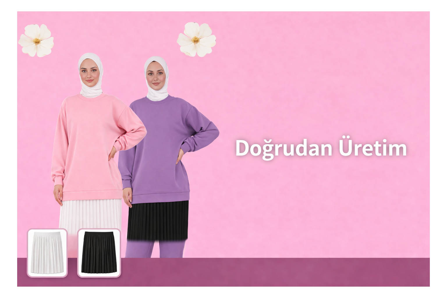 SİYAH & BEYAZ UZATICI İÇ ETEK